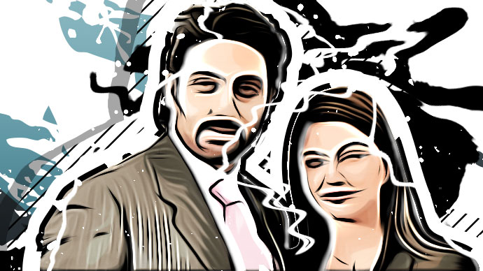 Abhishek and Aishwarya