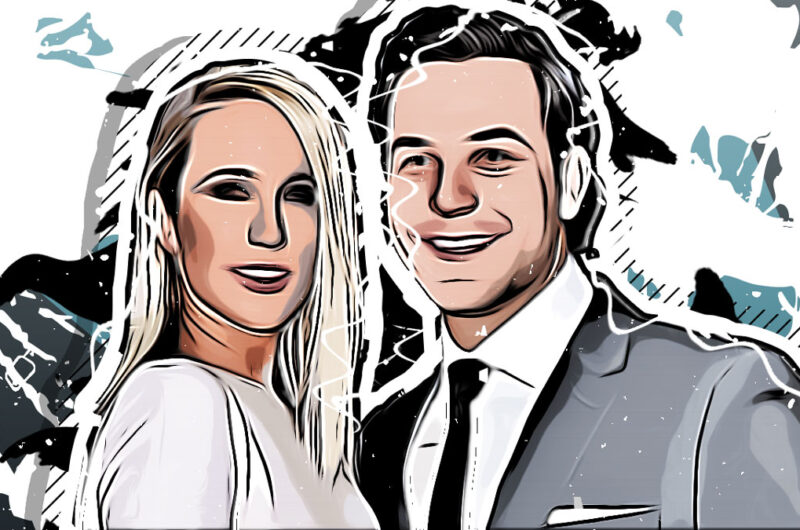 Anna Camp and Skylar Astin
