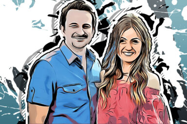 Carly Waddell and Evan Bass