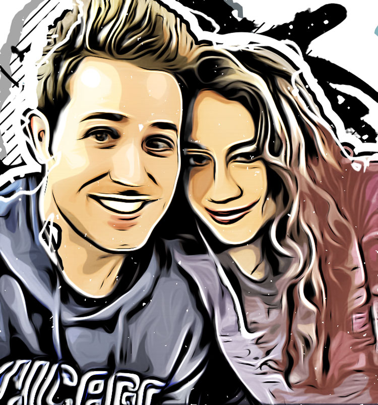 Colleen Ballinger and Josh Evans