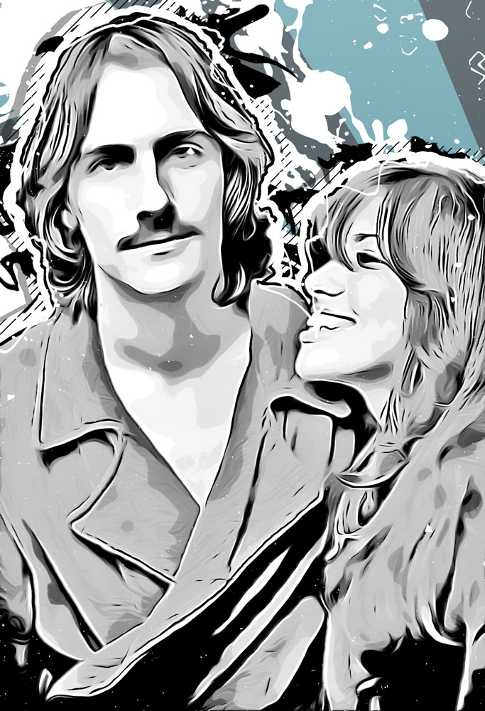 James Taylor and Carly Simon