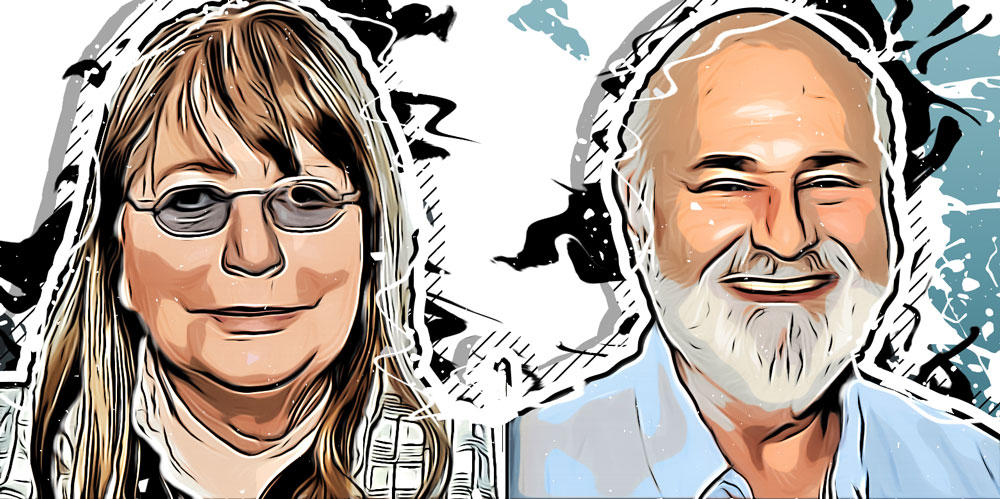 Penny Marshall and Rob Reiner